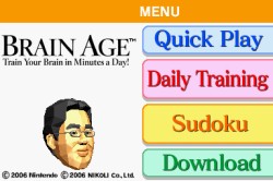 Game: Brain Age: Train Your Brain in Minutes a Day!