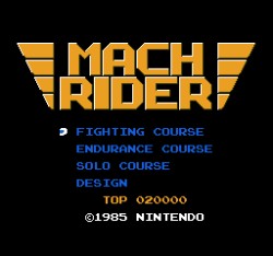 Game: Mach Rider