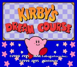 Game: Kirby's Dream Course